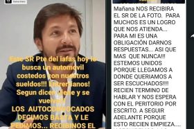 Trabajadores del IAFAS escrachan duramente a Vivas