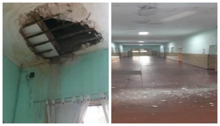 Escuela Hogar: Dan clases entre las ratas y con peligro de derrumbes