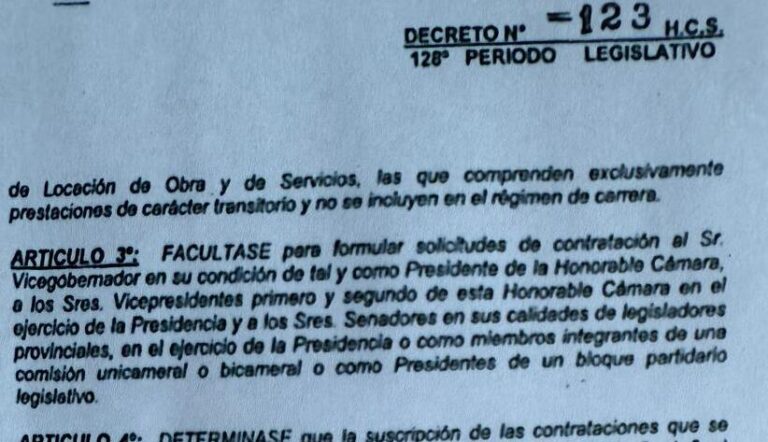 Los «Contratos no tan Truchos»: cómo el Poder Legislativo institucionalizó el desvío del 40% de su presupuesto